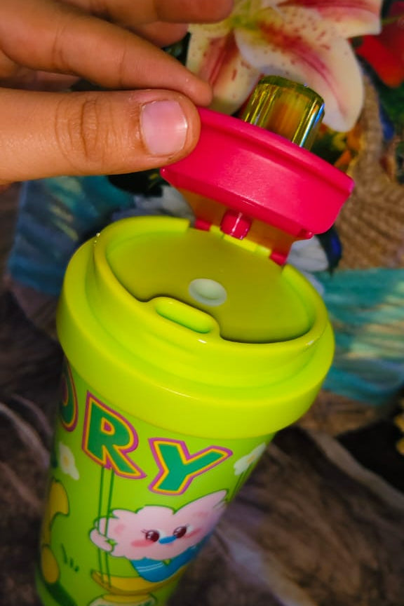 Crystal Glow Tumblers| Dual sip | Insulated tumblers - Spill Proof| 550ml