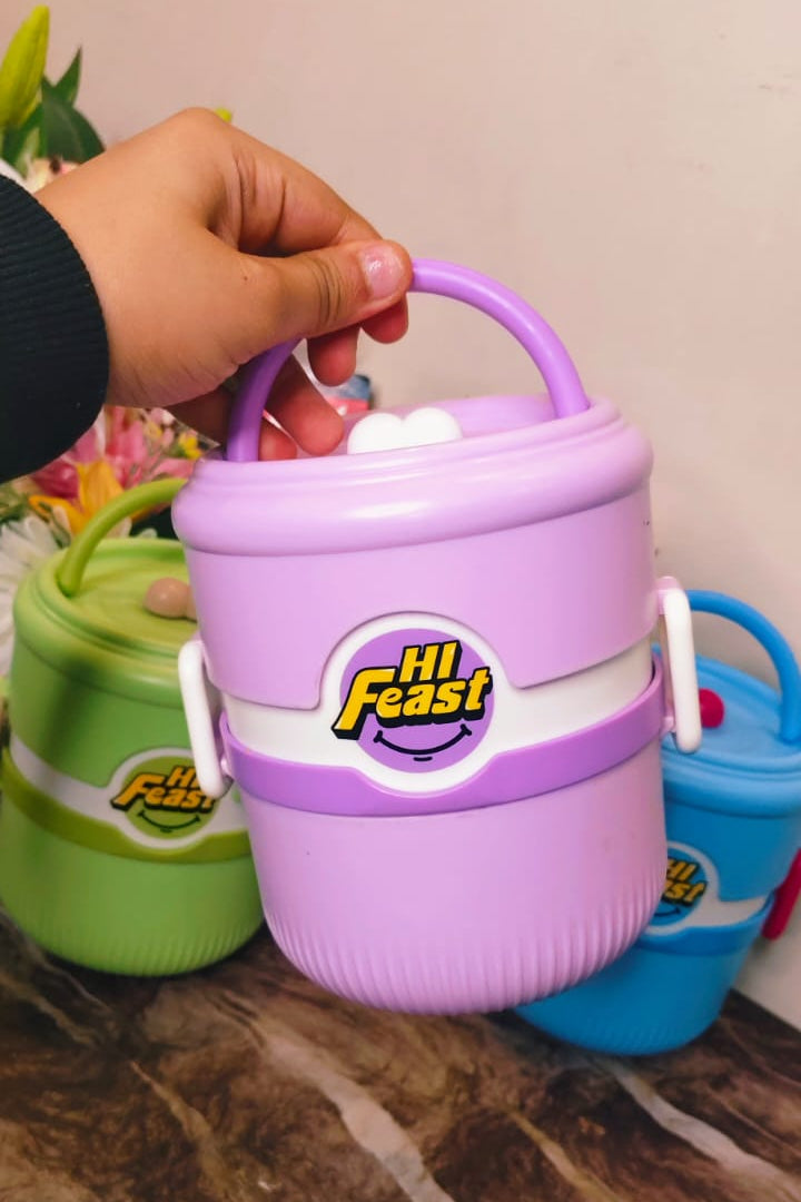 Feast double decker lunch box | Insulated -  Spill proof