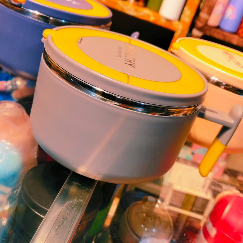HOT-POT Bowl | Strainer | 1000 ml | Airtight | Stainless Steel | Insulated