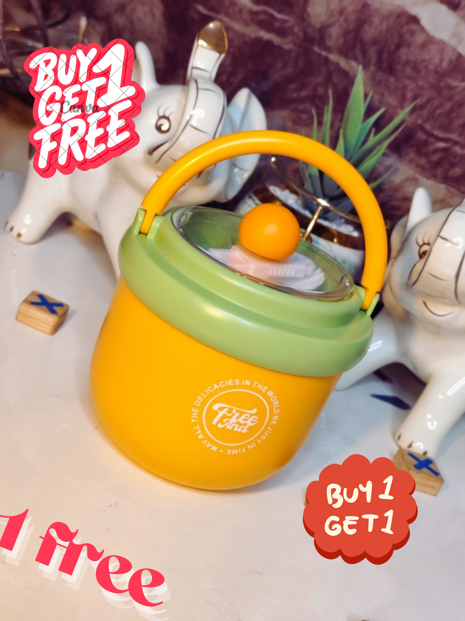 Premium Bento Lunch Box – Buy 1 Get 1 FREE  | 100% Leak-Proof | For Kids & Office