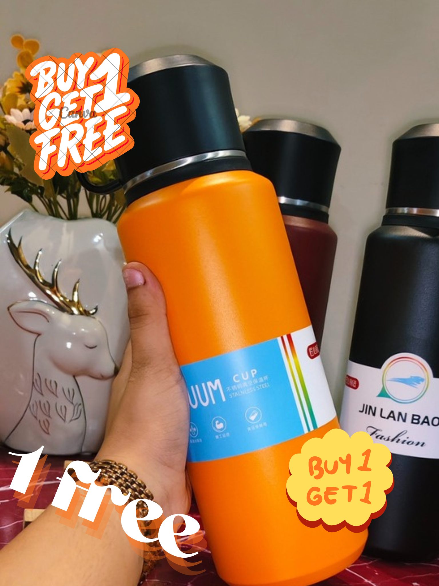 Sizzling Flasks-BUY 1 GET 1 FREE - Perfect for all chai lovers