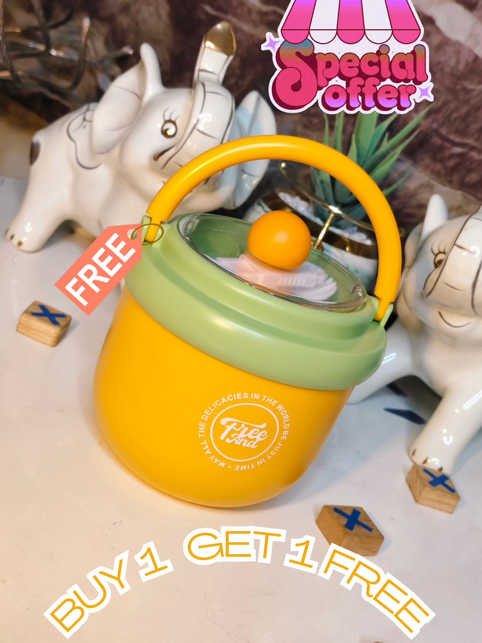 Premium Bento Lunch Box – Buy 1 Get 1 FREE  | 100% Leak-Proof | For Kids & Office