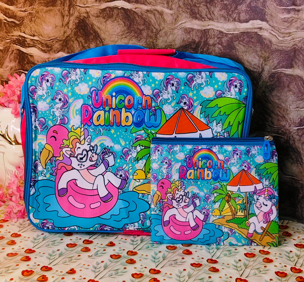 Perfect suitcase bags|Super Spacious|premium quality|dual Zipper|Matching pouch | kiidzkornerz