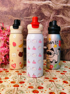 Fun Sip bottles | dual sip | 600ml |Insulated|Leak proof|Kiidzkornerz