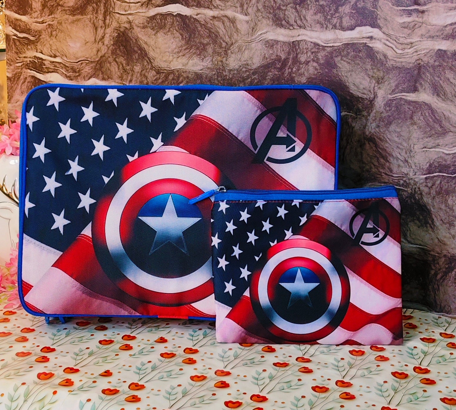 Perfect suitcase bags|Super Spacious|premium quality|dual Zipper|Matching pouch | kiidzkornerz