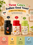1000Ml Food Jars|Insulated|Stainless steel|Spillproof|With strainer|kiidzkornerz