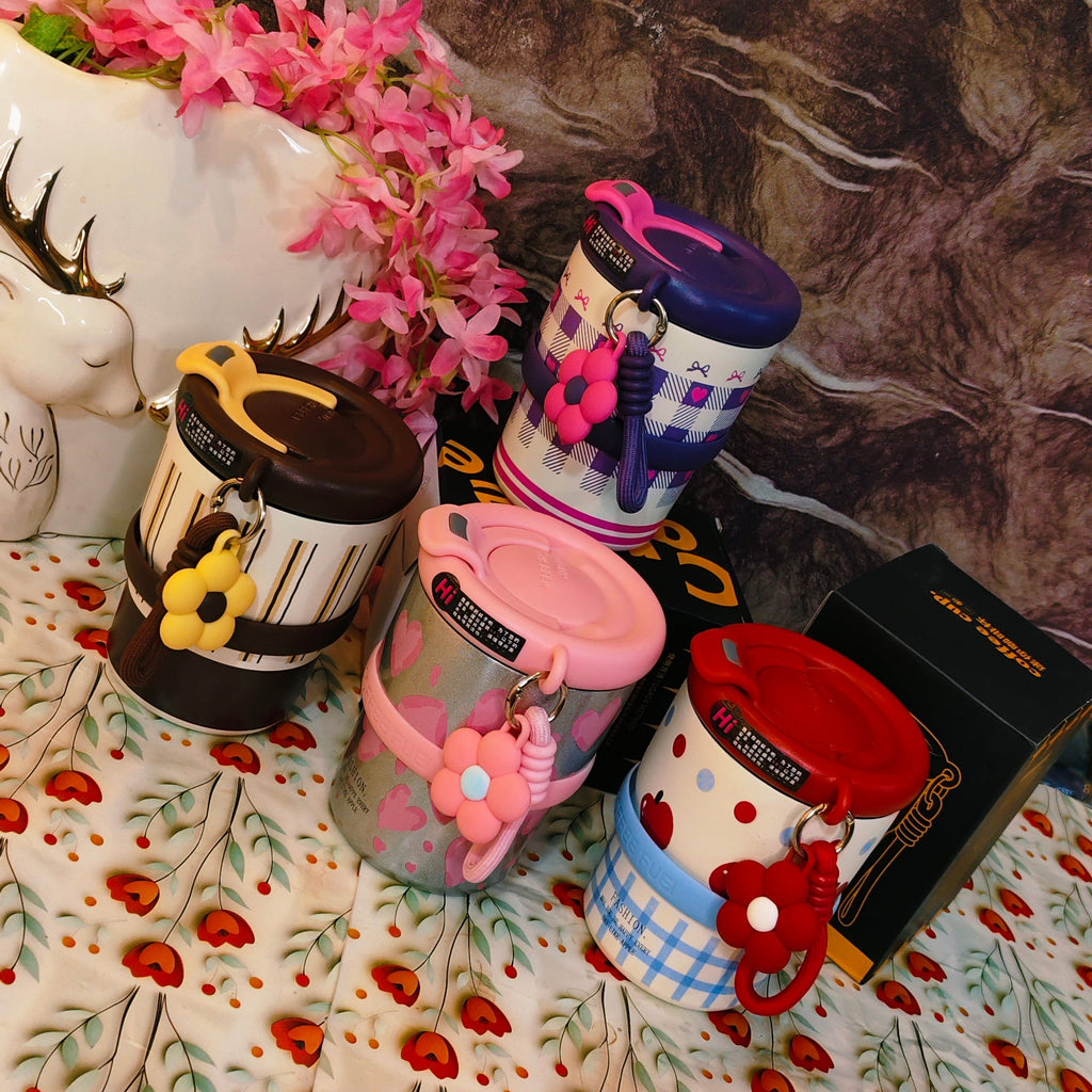 400ml Happy-shappy|Insulated|stainless steel|With charms |spill proof|kiidzkornerz