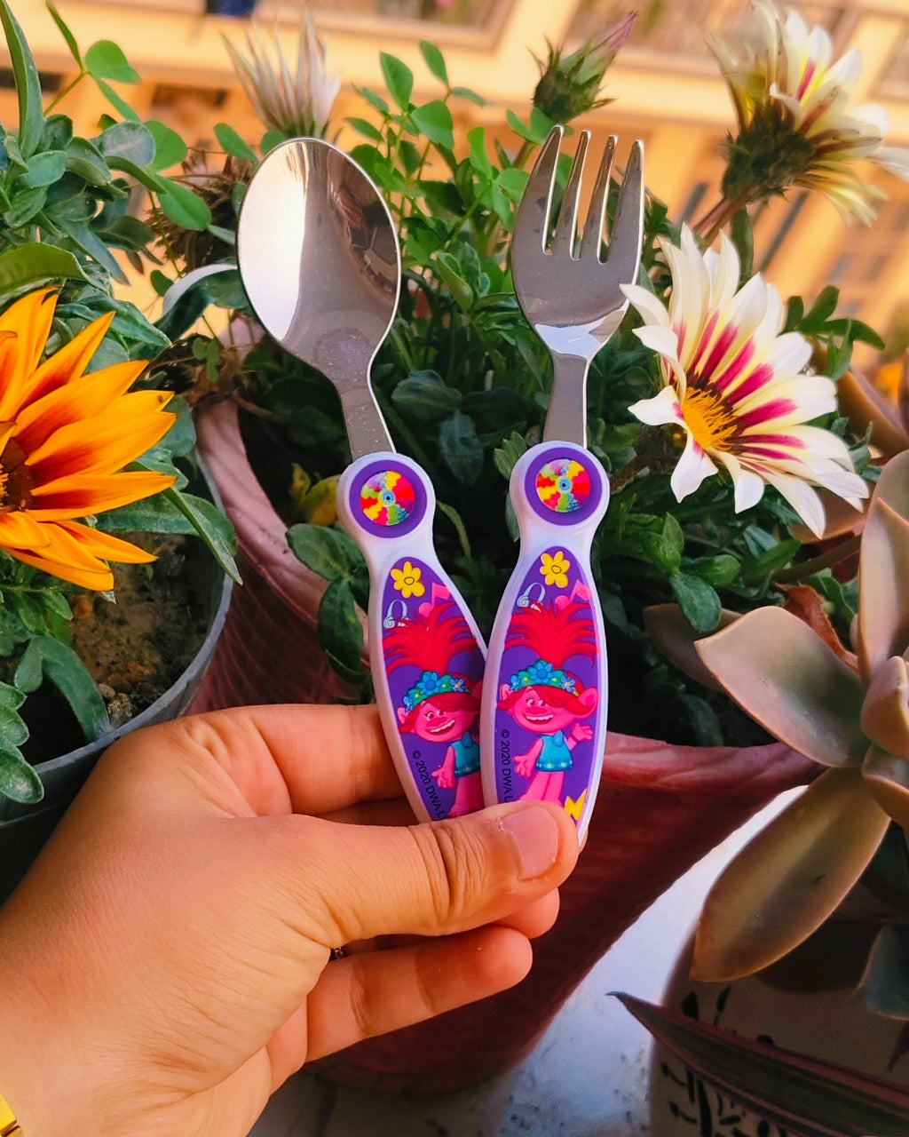 Kids Cutlery|Premium quality Stainless steel|High Quality Prints|Cartoon Themed