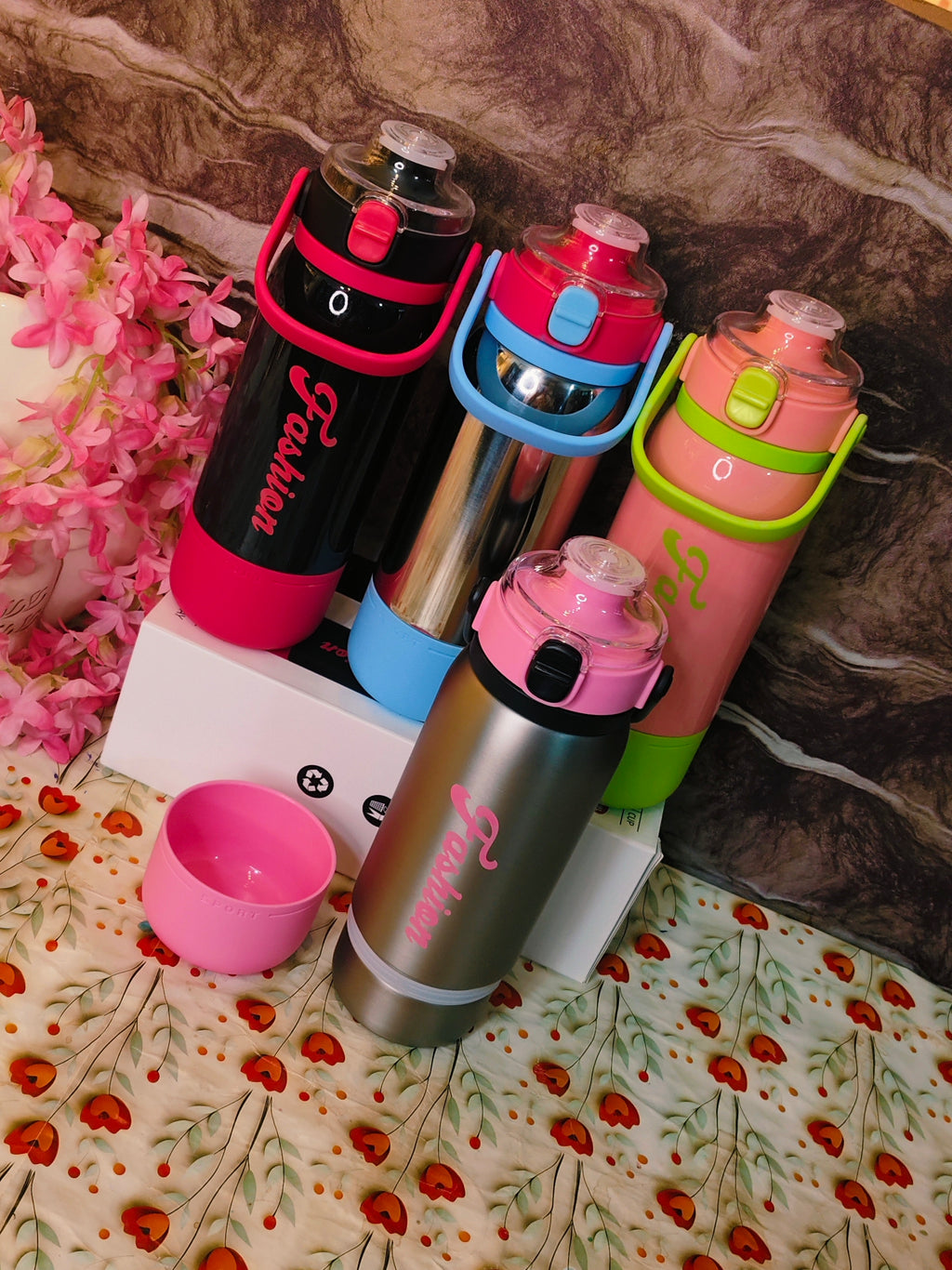 Fashion bottles|570ml|Insulated|100%leak proof|With a cup|2dual sip|kiidzkornerz