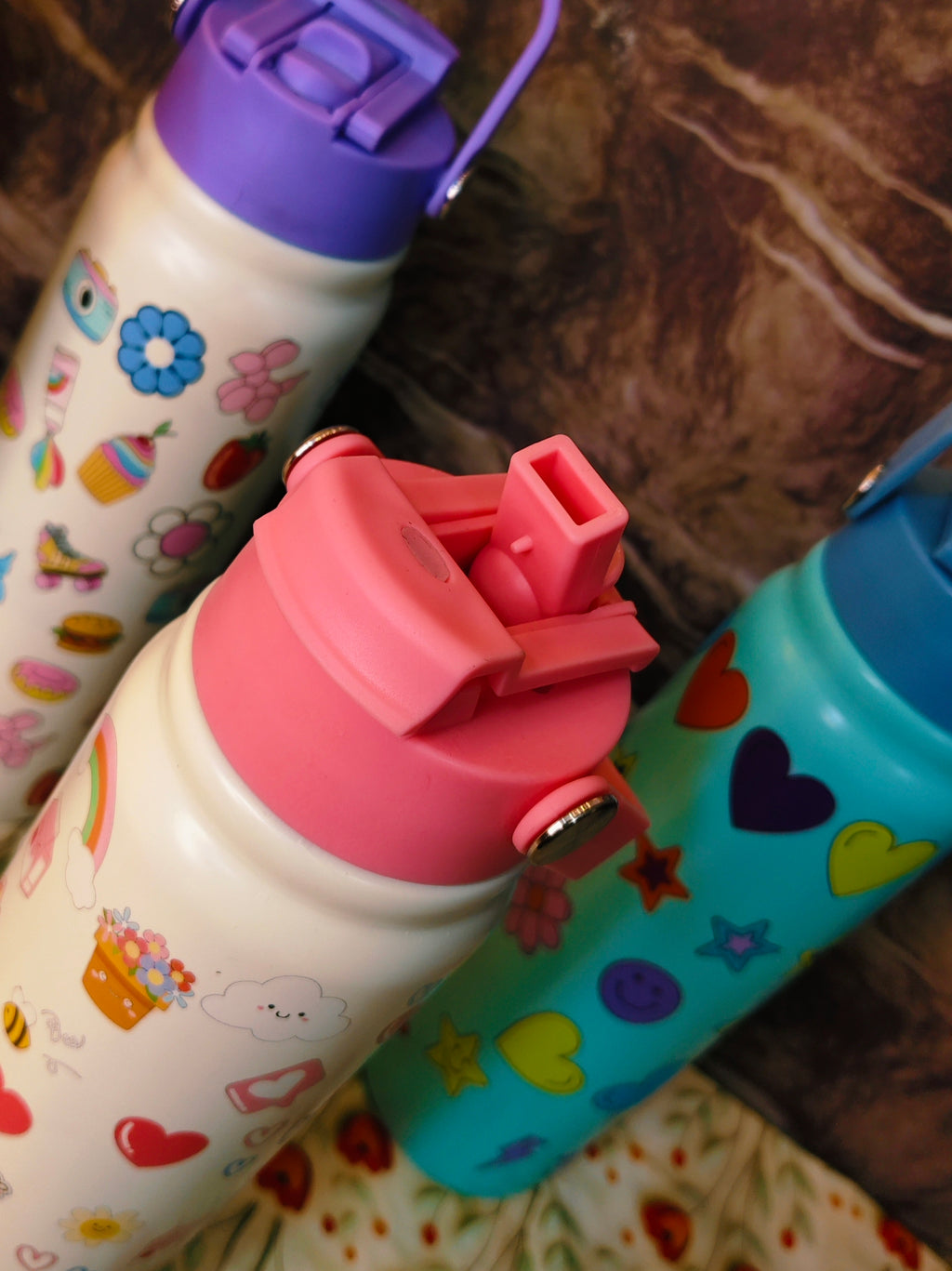 800ml flip straw fun bottles|dual sip|premium quality|100% Leakproof|kiidzkornerz