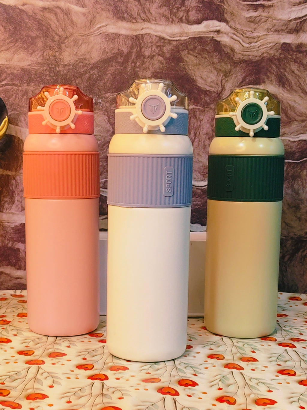 1000ml Ship Bottles ✨|15HRS COLD | 8HRS HOT |Premium quality|Stainless steel|Leakproof|kiidzkornerz