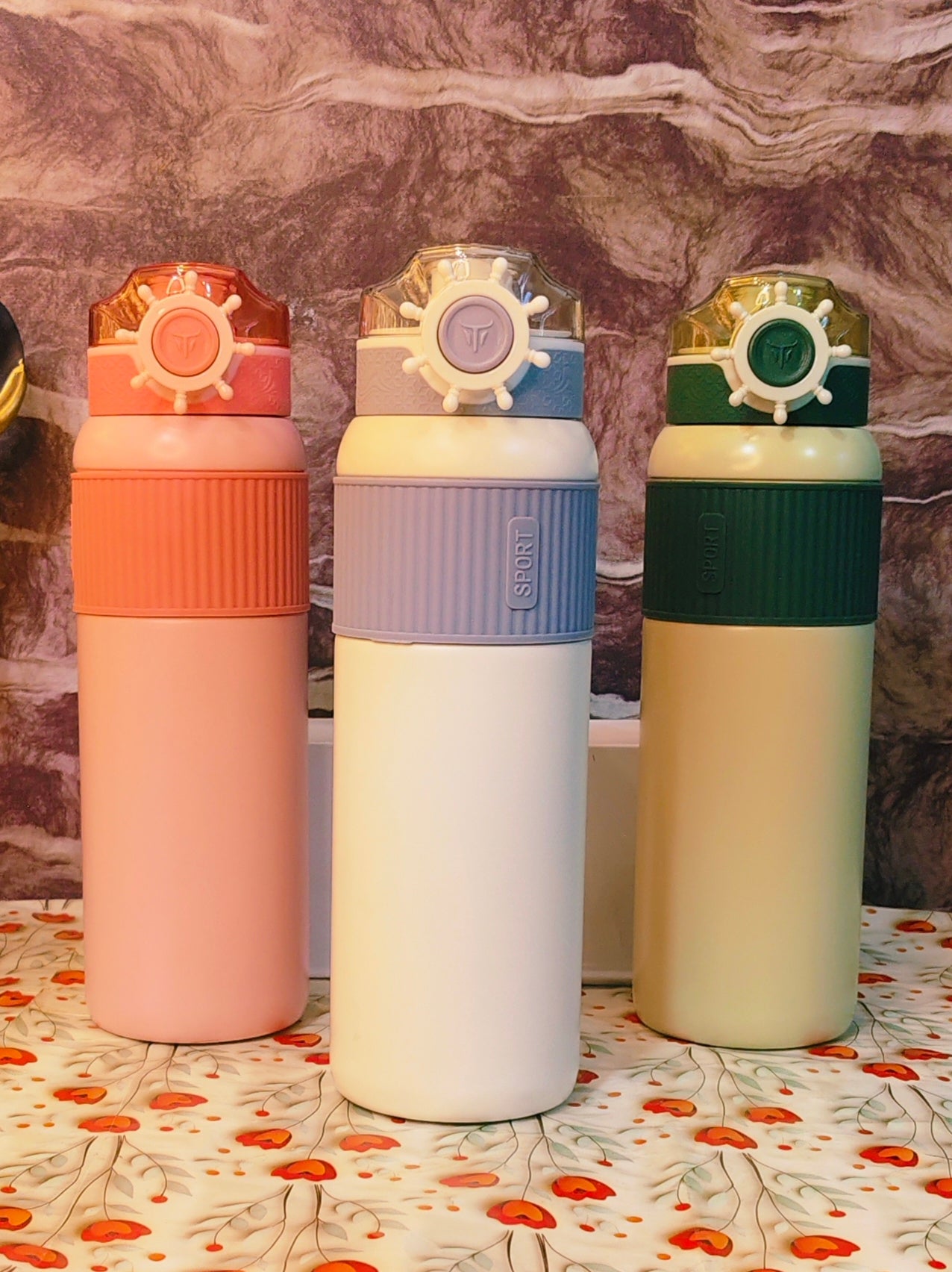 1000ml Ship Bottles ✨|15HRS COLD | 8HRS HOT |Premium quality|Stainless steel|Leakproof|kiidzkornerz