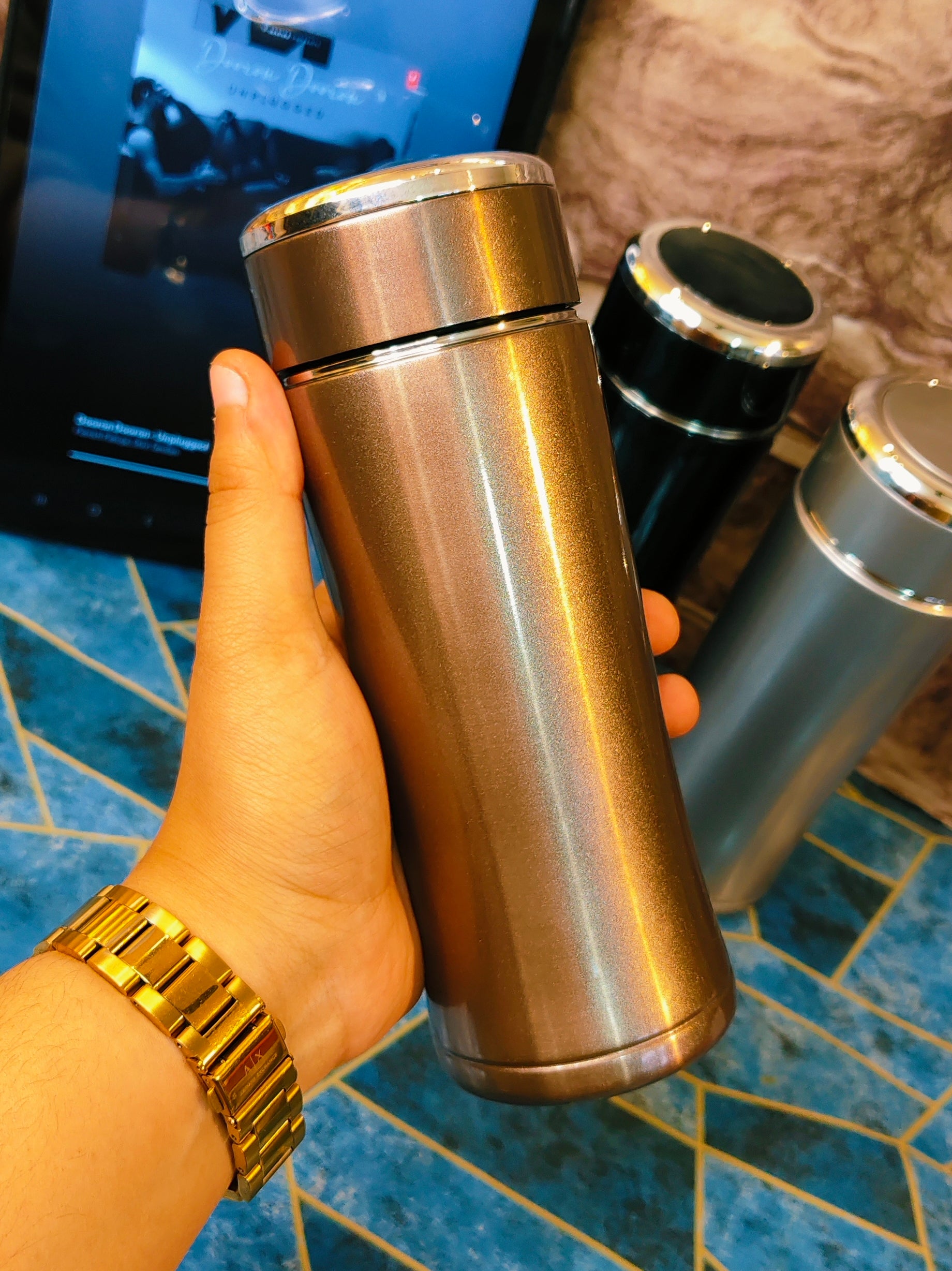 Happy Mini Bottles ✨|Hot and Cold|Spill proof|360ML|Lightweight