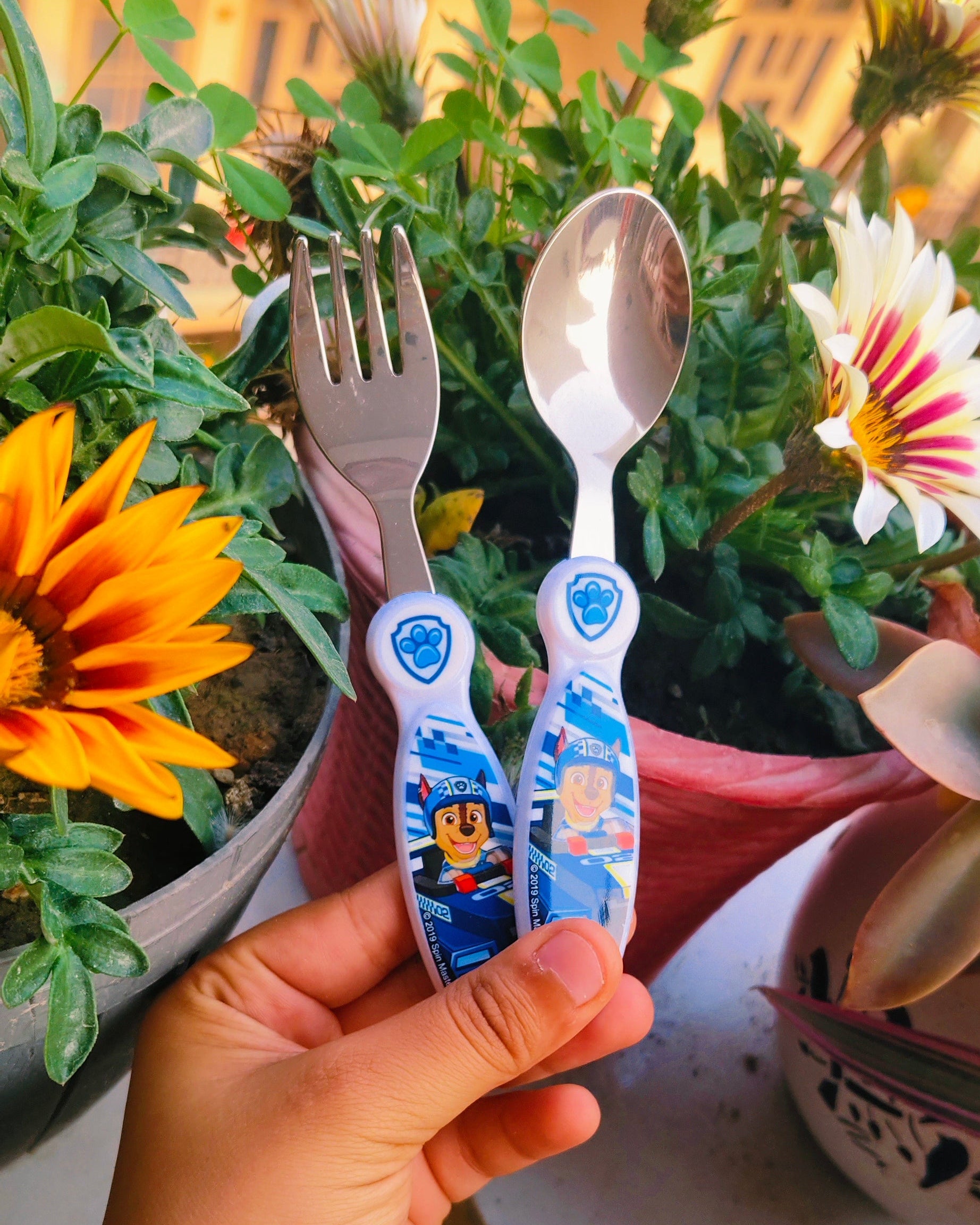 Kids Cutlery|Premium quality Stainless steel|High Quality Prints|Cartoon Themed