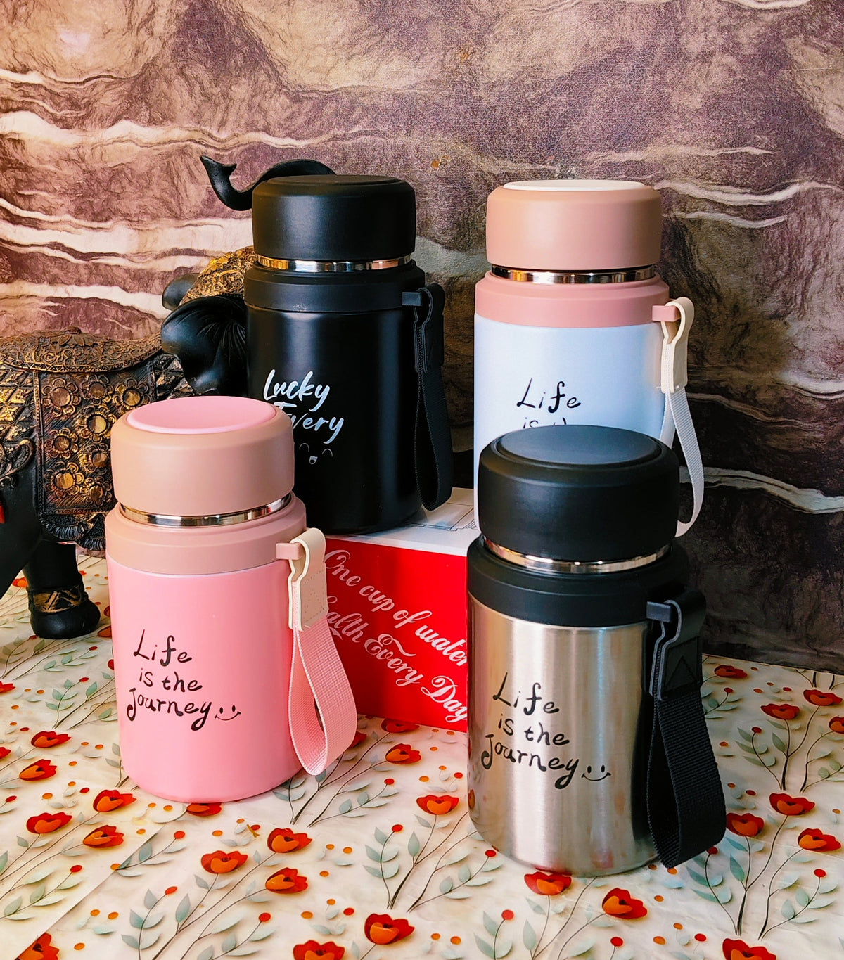800ml FOOD JARS | With a strainer|Insulated|Leakproof|Stainless steel|kiidzkornerz