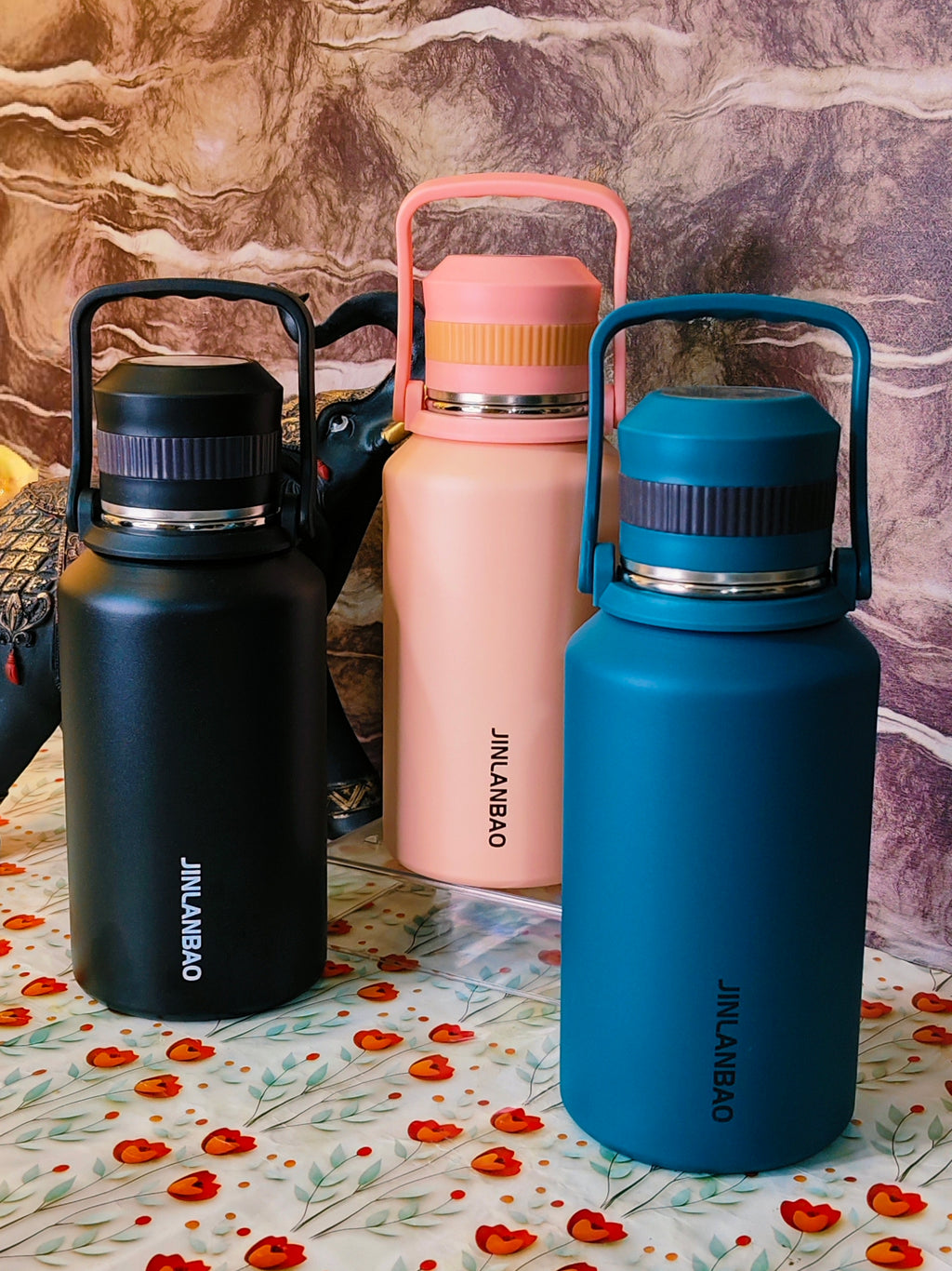 1200Ml flask| Upto 10hrs hot | steel cup on top|Leakproof design|Stainless steel|kiidzkornerz