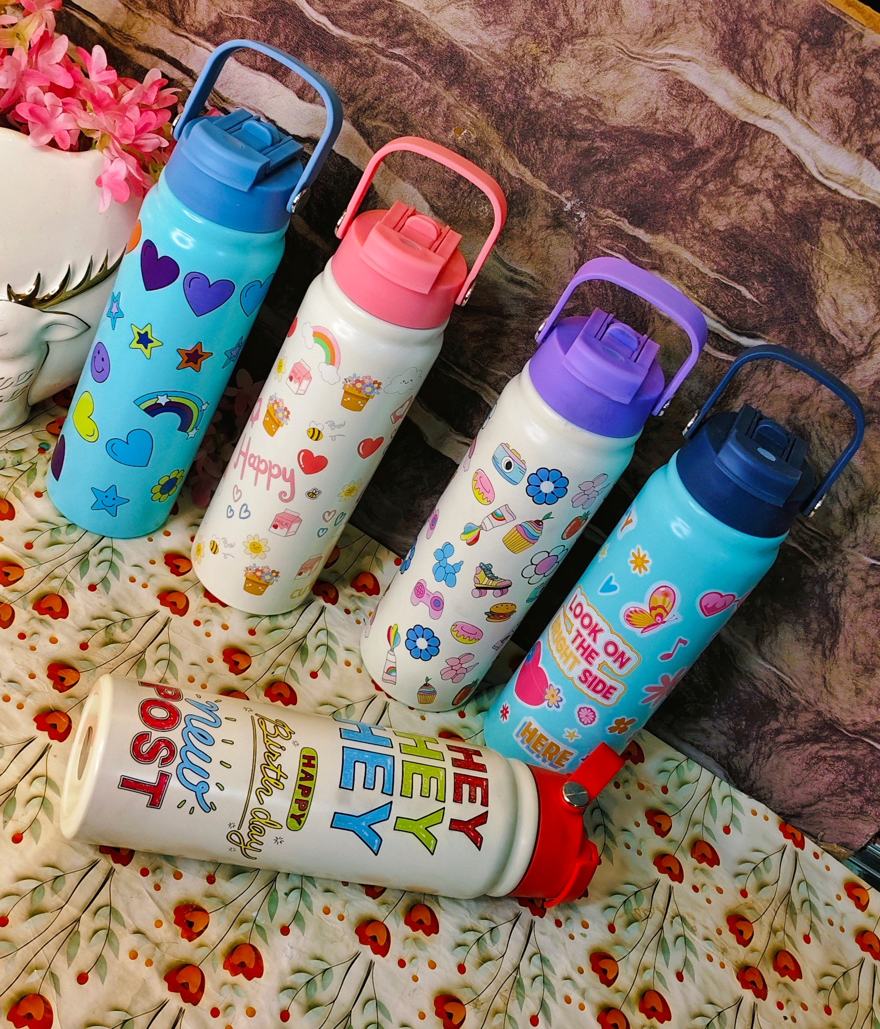 800ml flip straw fun bottles|dual sip|premium quality|100% Leakproof|kiidzkornerz