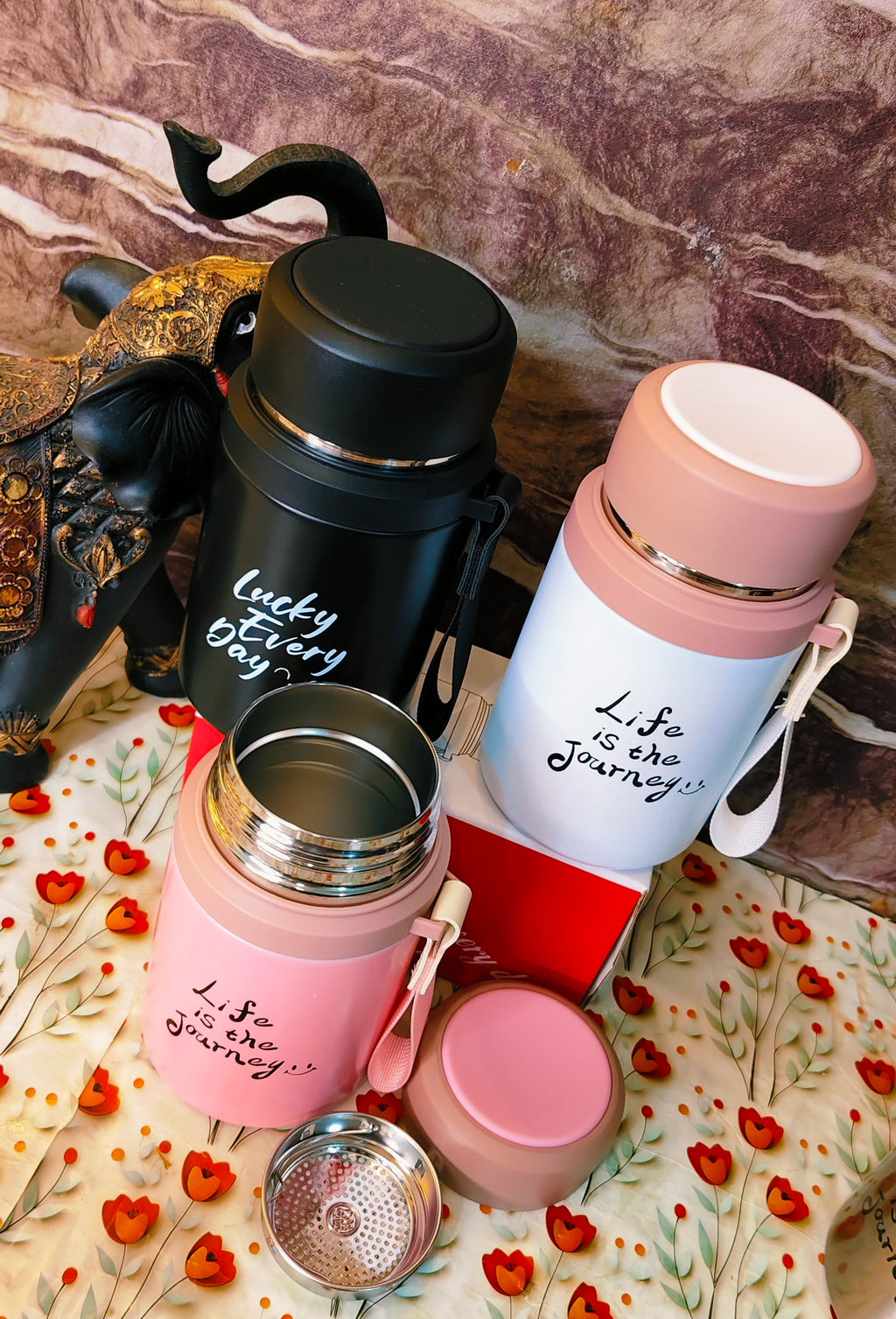 800ml FOOD JARS | With a strainer|Insulated|Leakproof|Stainless steel|kiidzkornerz