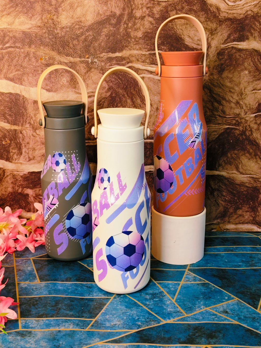 Sporty 500ml Bottles|Insulated|Stainless steel|Spillproof|With strainer|Kiidzkornerz