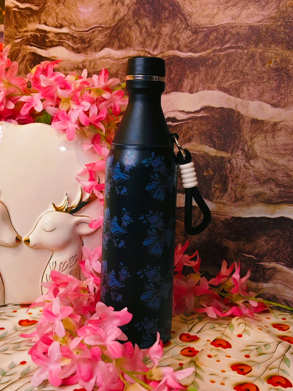 Bow 500ml Bottle ✨|Insulated Stainless steel|Spillproof|Premium quality|kiidzkornerz