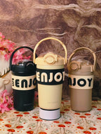 Fun Quench 400ml.tumblers |With Handle|Insulated|Stainless steel|Spillproof|Kiidzkornerz