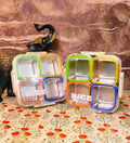 4-Compartment lunchbox|Leakproof|Insulated lunchbox|With cutlery at bottom|SUS 304|kiidzkornerz