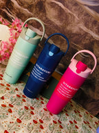 900ml tumblers SITARAYURI| 24HRS cold|6HRS hot| 12HRS warm| With lock | Leakproof|Stainless steel|kiidzkornerz