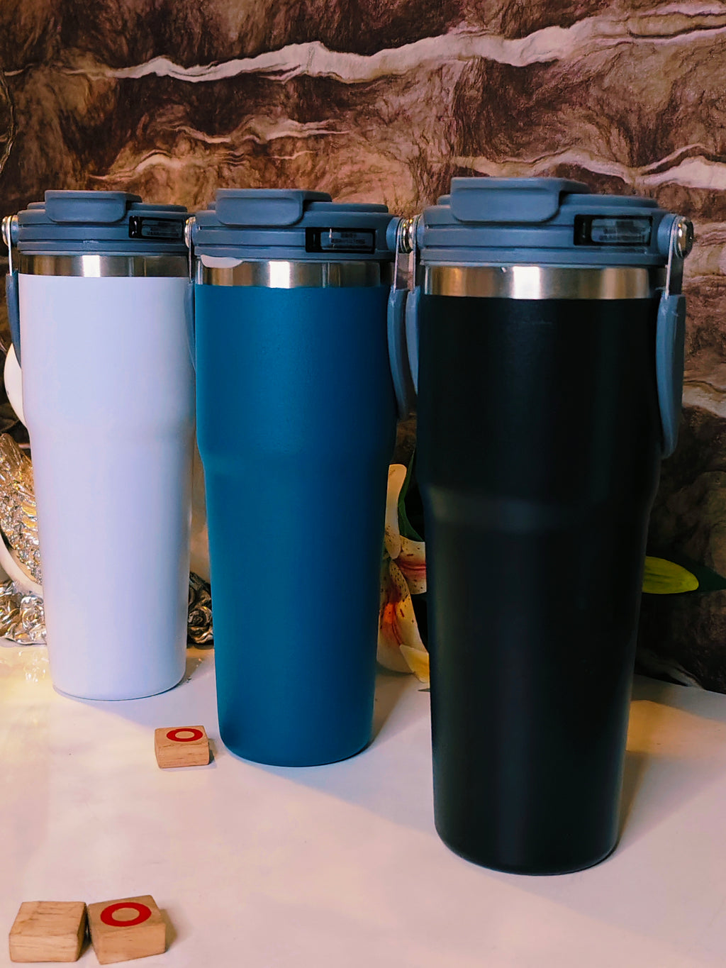 Aqua Cool Tumblers| Insulated Tumblers | 900ml | Spill proof |Dual Sip