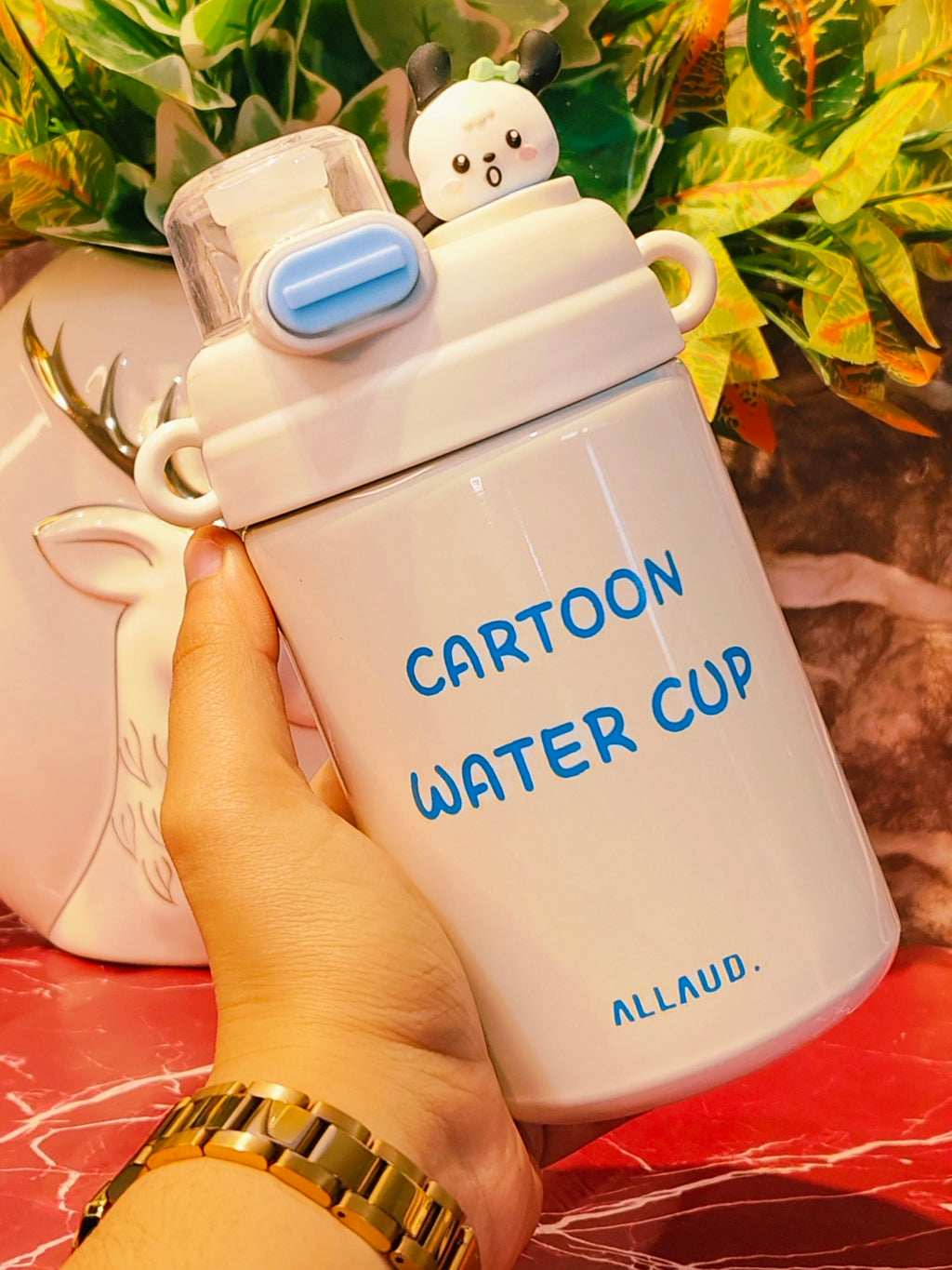 Cartoon Water Cup|Detox Bottle|With Belt|Insulated|Spill Proof|500ml