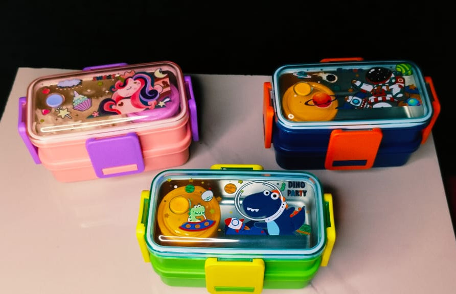 Ben-Benny Lunchboxes|Toddler lunchbox|Double Decker |leak proof |Insulated