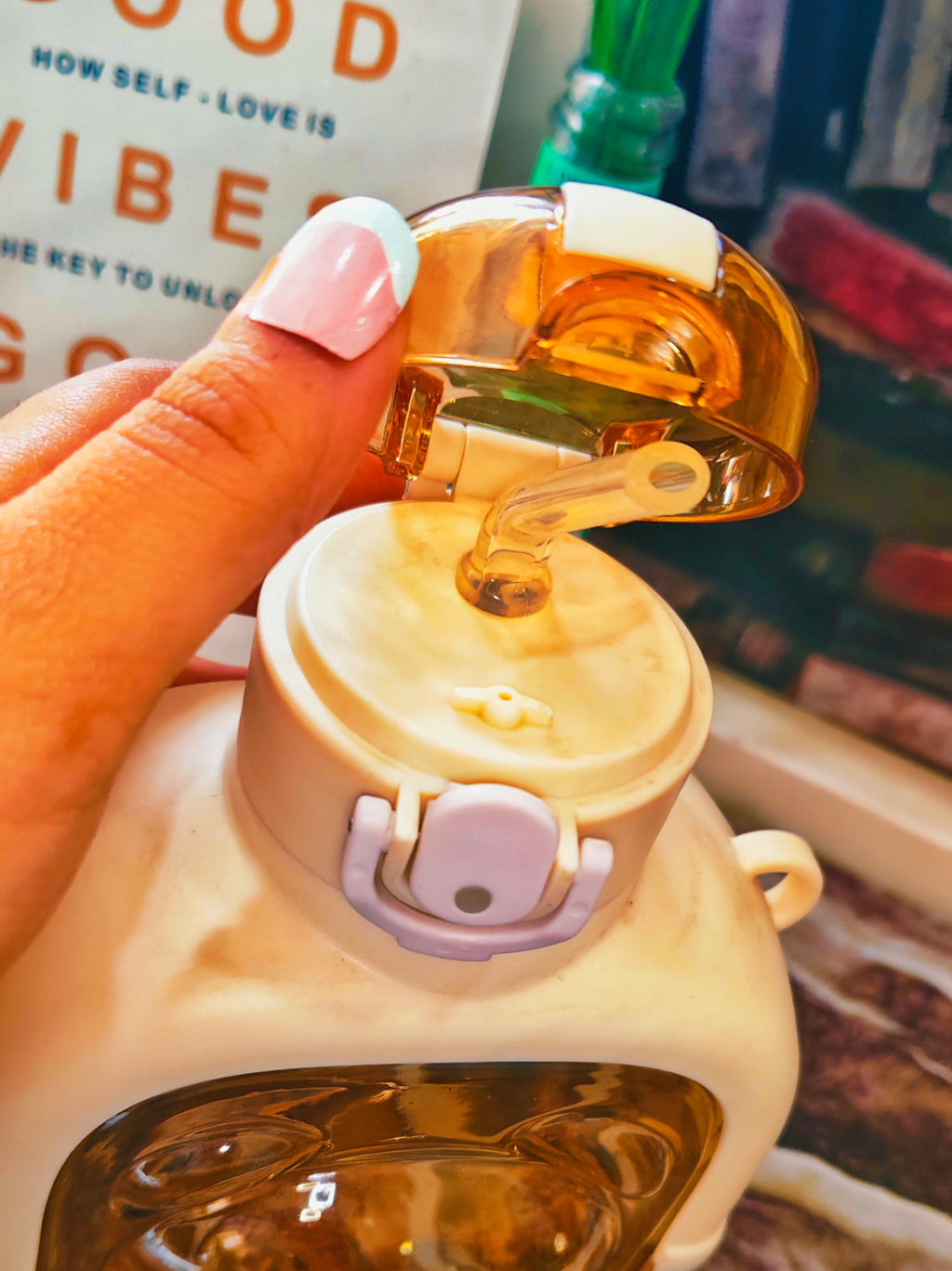 LUCK BEAR SIP|1000ml|Dual Sip | BPA Free | Premium quality| Freebies Included