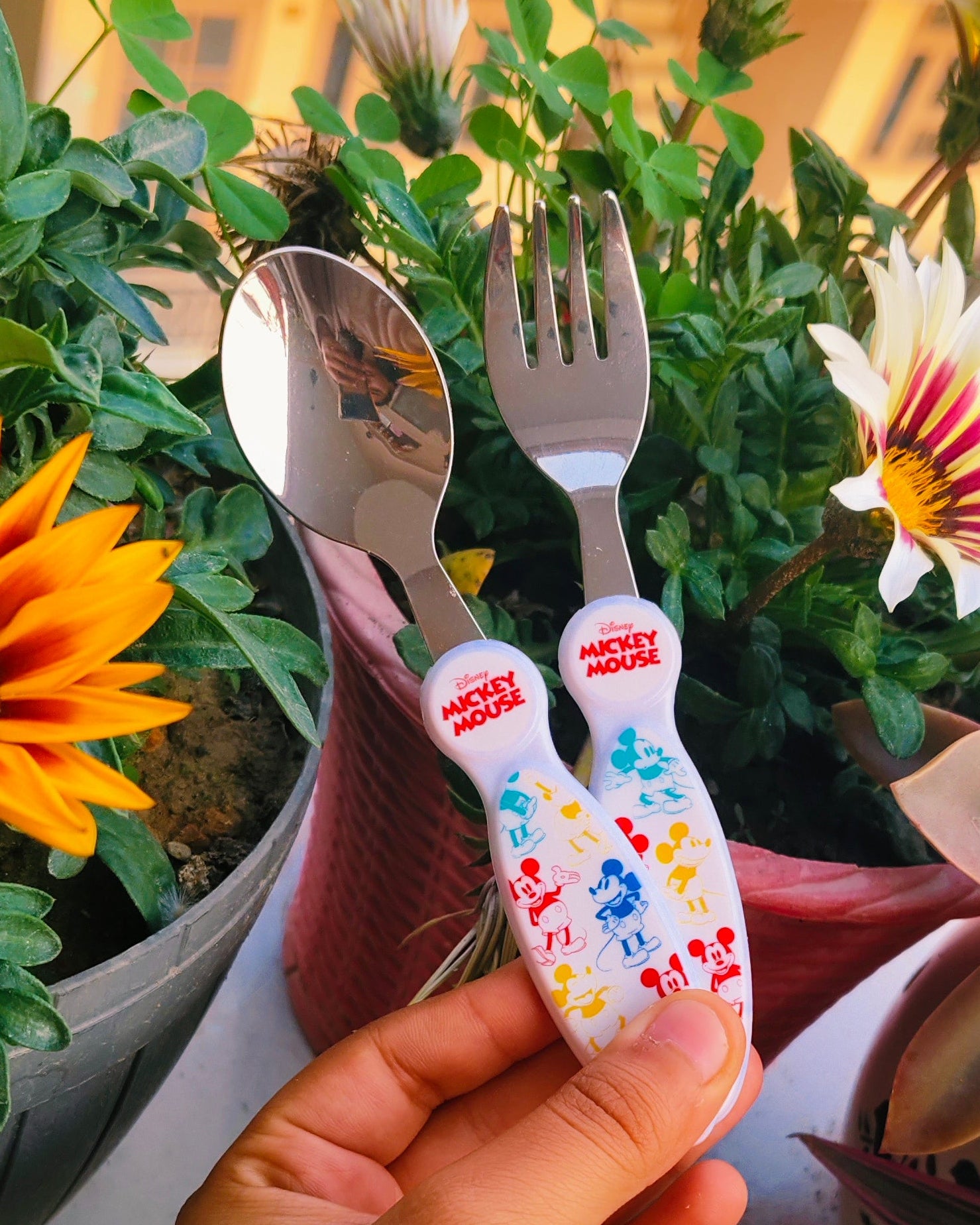 Kids Cutlery|Premium quality Stainless steel|High Quality Prints|Cartoon Themed