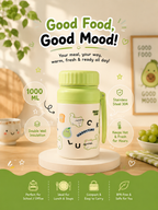 1000Ml Food Jars|Insulated|Stainless steel|Spillproof|With strainer|kiidzkornerz