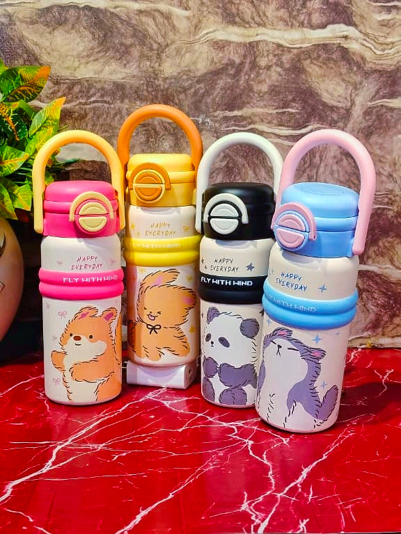Happy 😃 Everyday Bottles|Dual Sip |spill Proof |Insulated|Toddler bottles |Premium quality|500ml