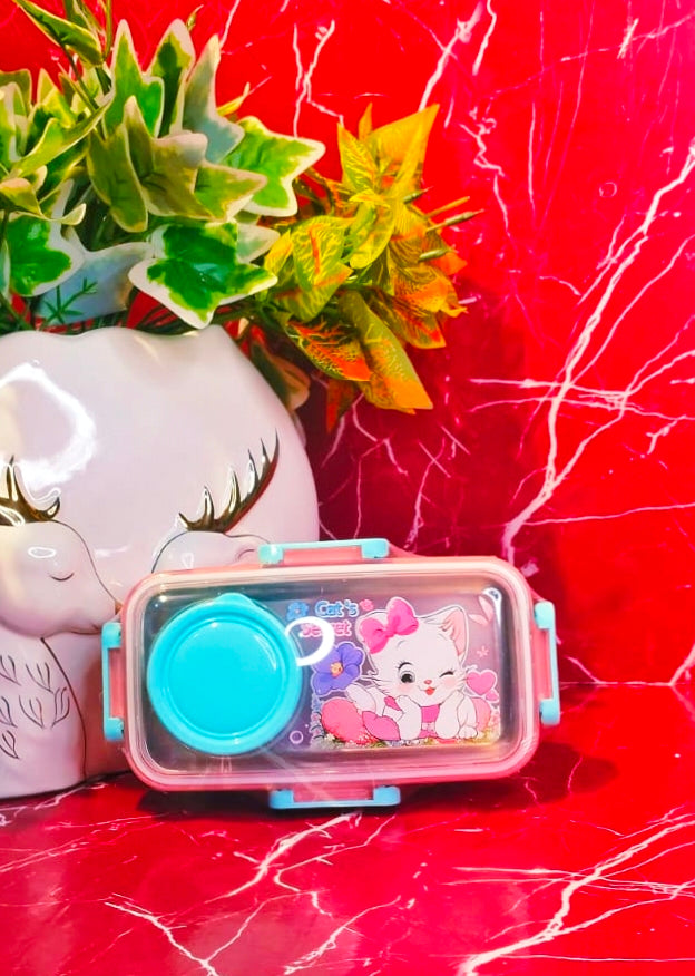 Ben-Benny bento|Spill proof|Insulated Stainless steel lunchbox|500+80ml