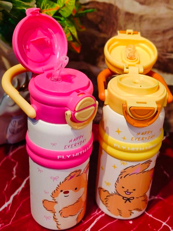 Happy 😃 Everyday Bottles|Dual Sip |spill Proof |Insulated|Toddler bottles |Premium quality|500ml