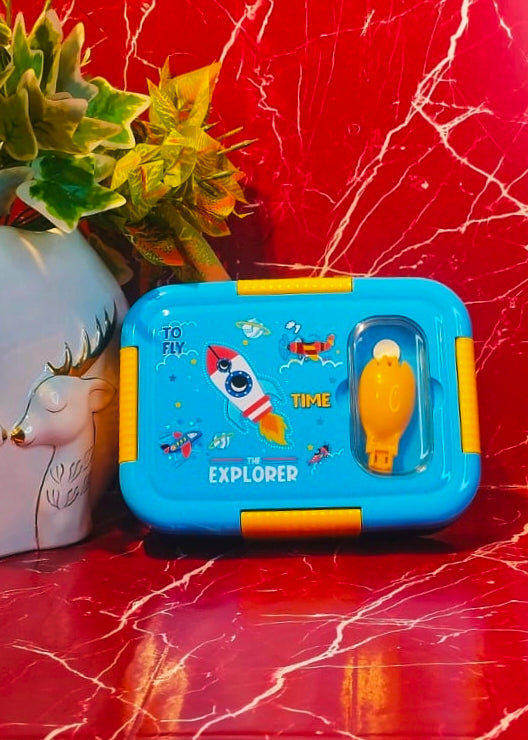 Bento Buddy|Leak proof|Insulated Stainless lunchbox|750ml|3-Compartment|Non-Detachable steel