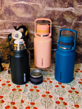 1200Ml flask| Upto 10hrs hot | steel cup on top|Leakproof design|Stainless steel|kiidzkornerz