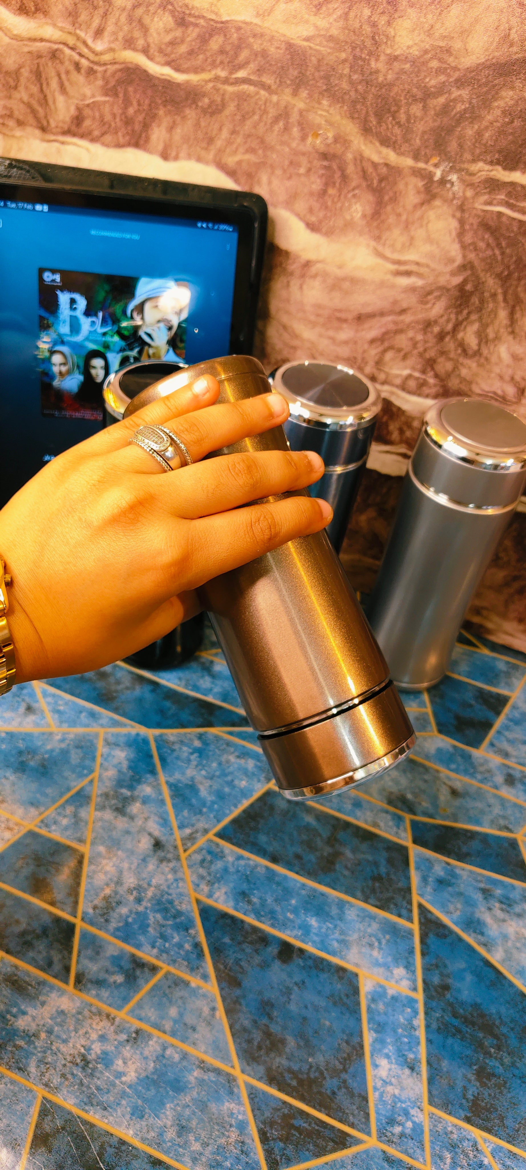 Happy Mini Bottles ✨|Hot and Cold|Spill proof|360ML|Lightweight