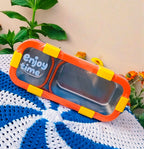 Feast Bento ✨|Insulated|Spill proof|2-Compartment|Trendy Bento|Unique Cutlery 🍴 section