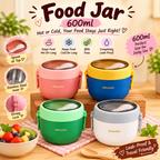 600ml Seal lock food jar | Spoon on top|Airtight| with handle | Stainless steel|Leakproof|kiidzkornerz