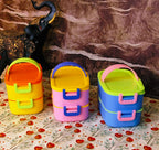Double decker lunchbox|With silicon Handle|Airtight|Leakproof|Stainless steel|SUS 304|kiidzkornerz