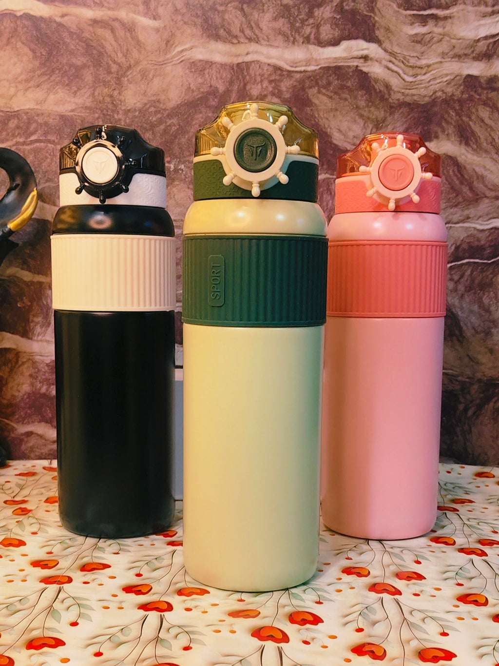 1000ml Ship Bottles ✨|15HRS COLD | 8HRS HOT |Premium quality|Stainless steel|Leakproof|kiidzkornerz