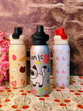 Fun Sip bottles | dual sip | 600ml |Insulated|Leak proof|Kiidzkornerz