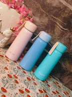 370ml mini-compact bottles| Insulated|spill proof|pastel shades|wide mouth|kiidzkornerz