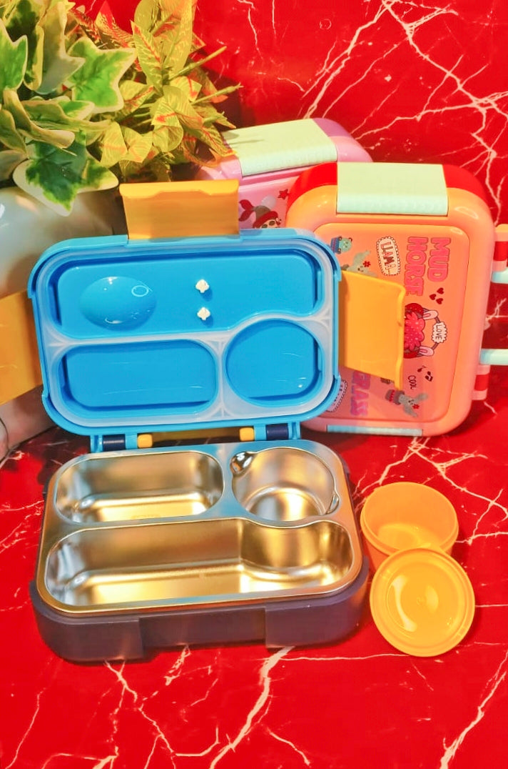 Happy-bento|Insulated Lunchbox|Spill proof|600ml|Non-Detachable steel|with Handle
