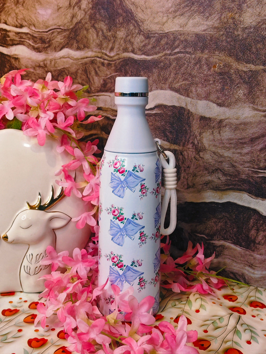 Bow 500ml Bottle ✨|Insulated Stainless steel|Spillproof|Premium quality|kiidzkornerz