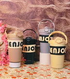 Fun Quench 400ml.tumblers |With Handle|Insulated|Stainless steel|Spillproof|Kiidzkornerz
