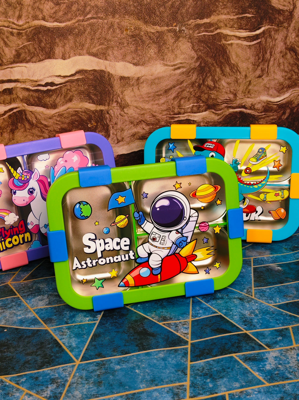 Leak Proof Bento Kids ✨|Insulated Stainless steel|Spill Proof Design|3-Compartment