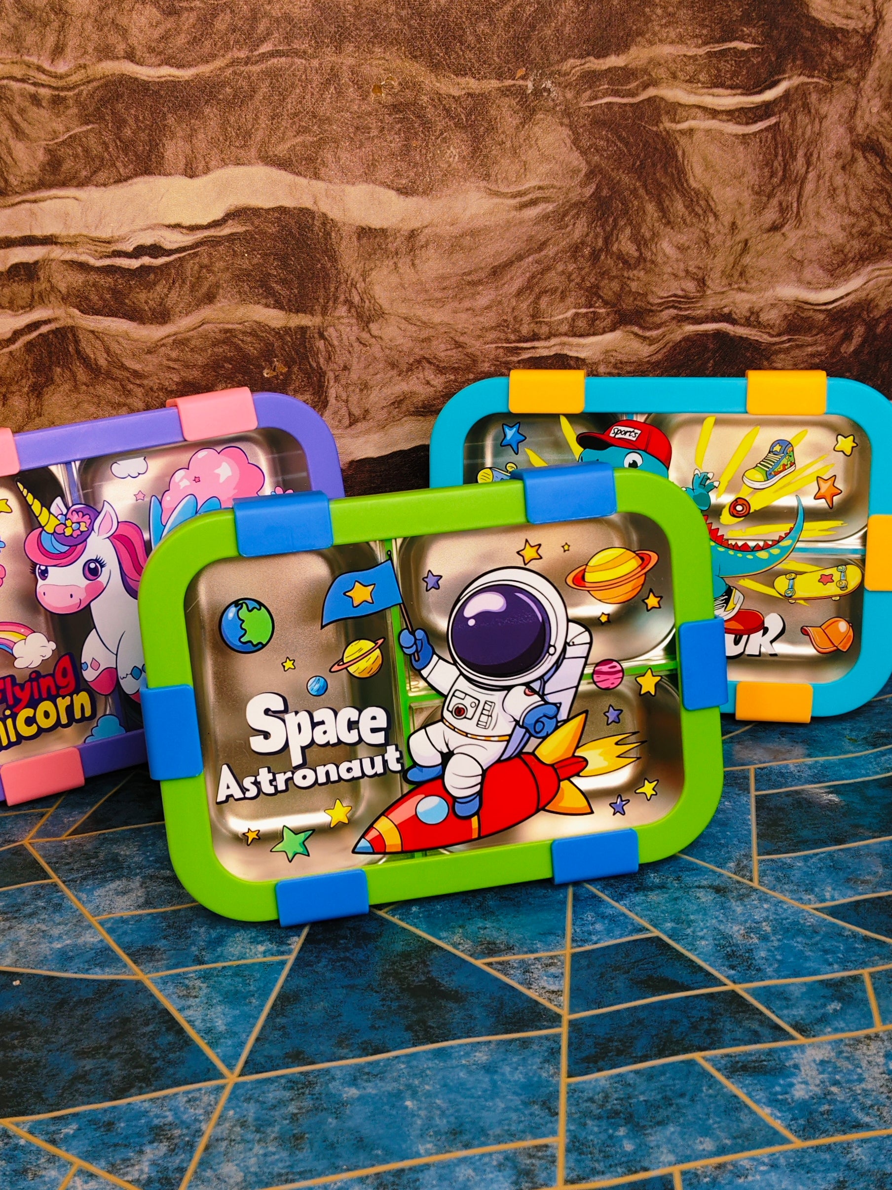 Leak Proof Bento Kids ✨|Insulated Stainless steel|Spill Proof Design|3-Compartment